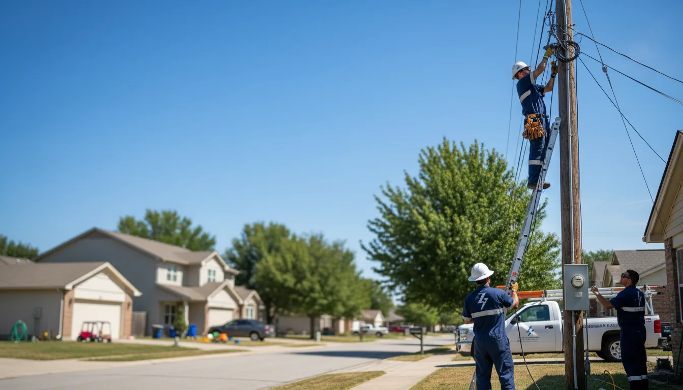 Residential electrician providing installation services in Saint Paul Park, MN